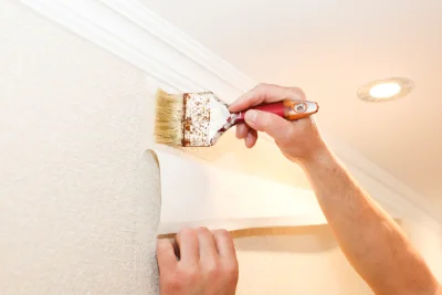 Pose de papier peint à Chapdeuil — revêtements muraux et toiles de verre